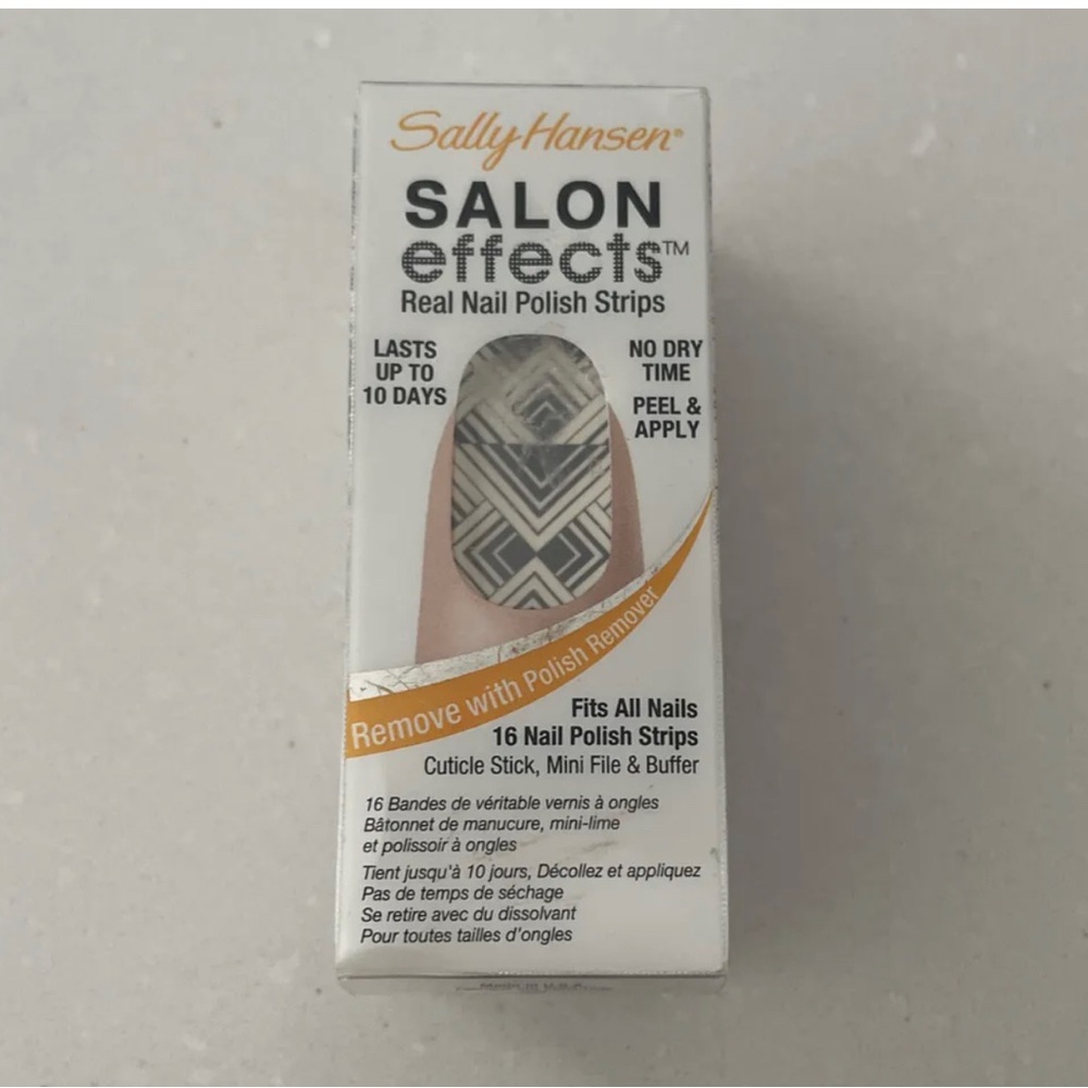 SALLY HANSEN Salon Effects Real Nail Polish Strips 430 TRI-BAL IT ON NIB!